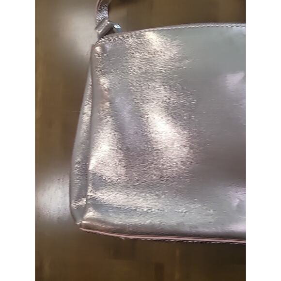 Nine West Levona Pink-Gold Crossbody Shoulder Bag Double-Zip GUC - Picture 7 of 12